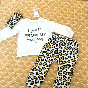 Infant “I got it from my mommy” 3 Piece Set- New with tags.